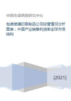 包装装璜印刷制品公司经营情况分析图表 中国产业销售利润率全球市场结构